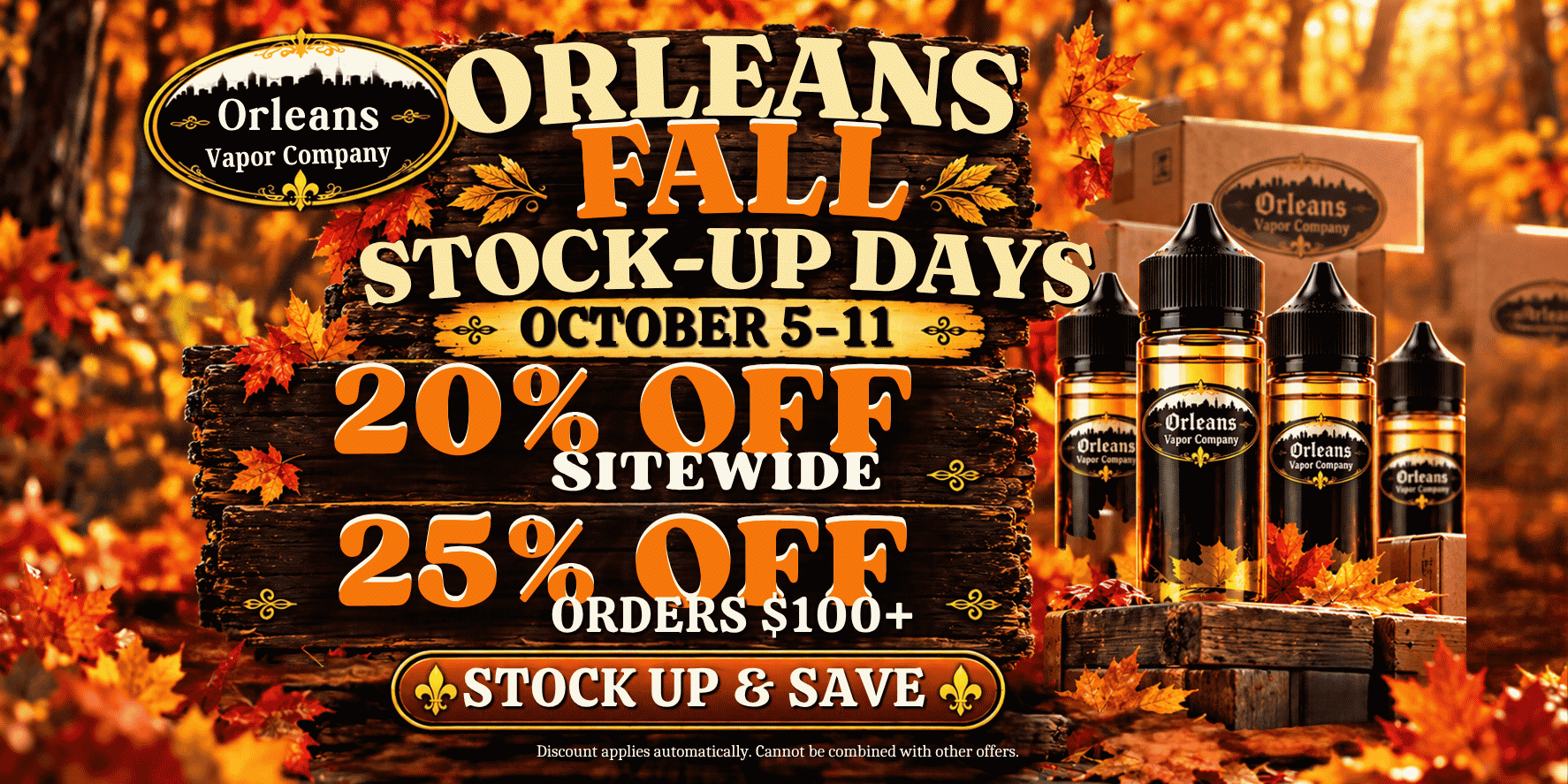 Orleans Fall Stock-Up Days
